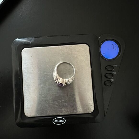 Vintage Clyde Duneier 1.87 ct Oval Amethyst Ring Size 6.5 CID 14K 925 - Picture 7 of 15
